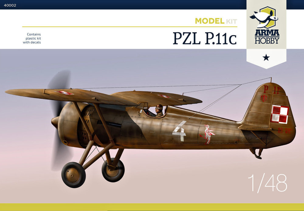1/48 PZL P.11c Model Set (2x camo)