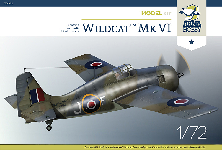 Arma Hobby 1/72 Wildcat Mk.VI Model Kit (2x camo) - 70032 Arma Hobby 1/72 Wildcat Mk.VI Model Kit (2x camo) - 70032