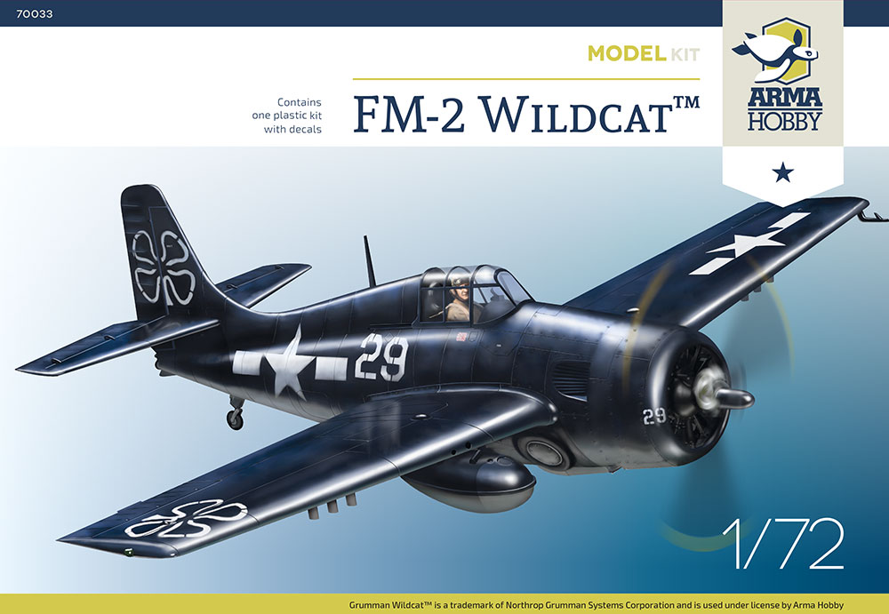 1/72 FM-2 Wildcat Model Kit (2x camo)