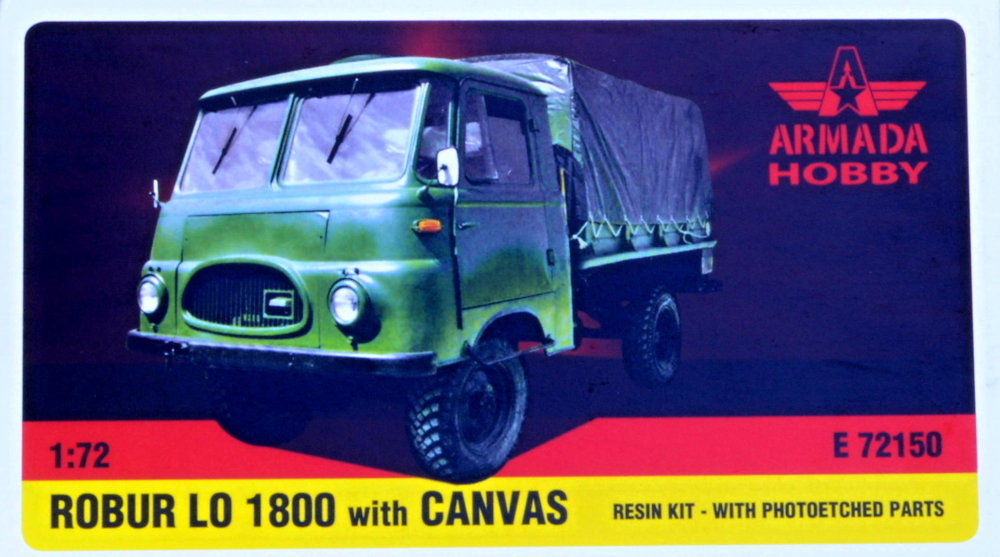 1/72 ROBUR LO 1800 w/ Canvas (resin kit w/ PE)
