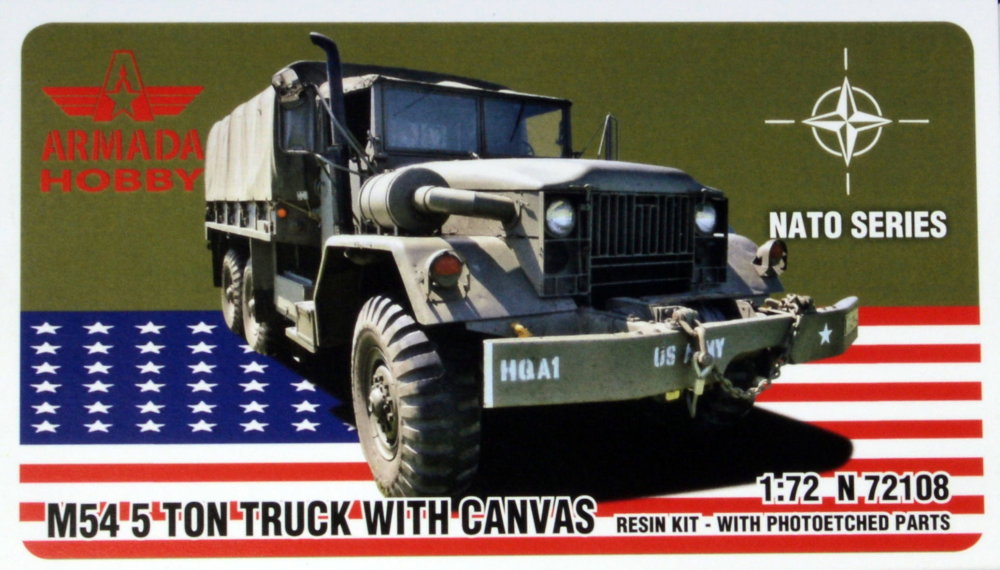 1/72 M54 5-ton Truck w/ Canvas (resin kit w/PE)