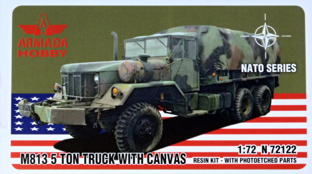 1/72 M813 5-ton Truck w/ Canvas (resin kit w/PE)