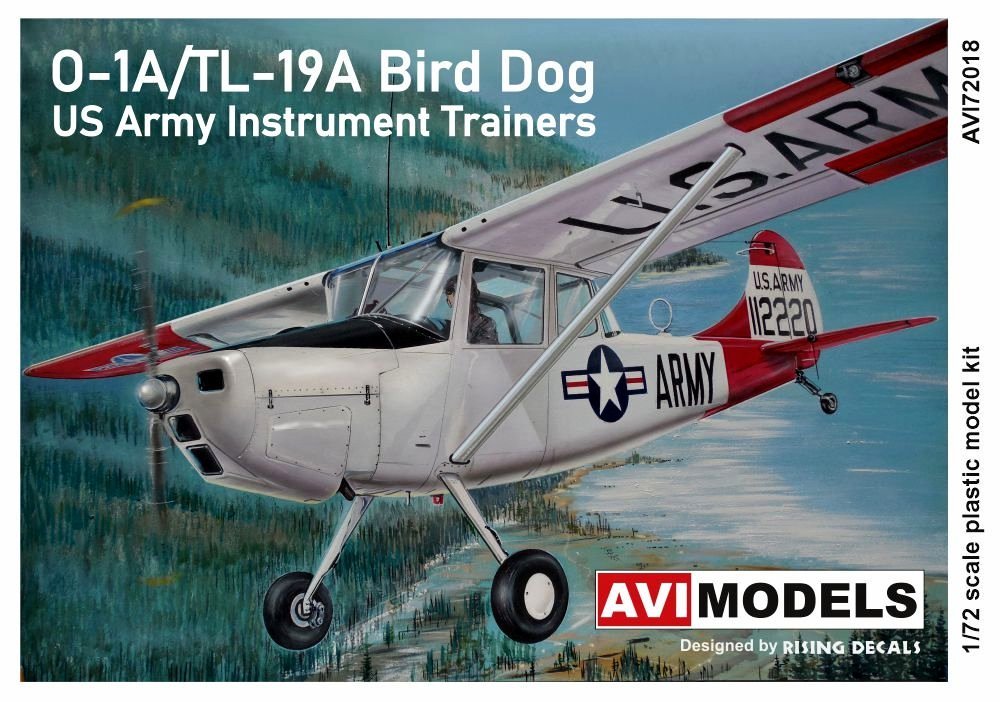 1/72 O-1A/TL-19A Bird Dog US Army Trainer(4x camo)