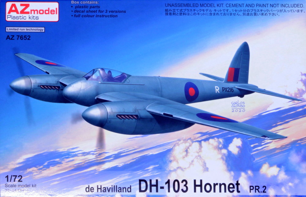 1/72 DH-103 Hornet PR.2 (3x camo)