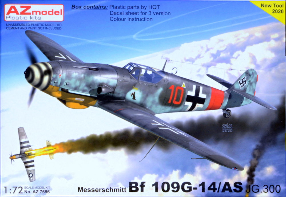 1/72 Messerschmitt Bf 109G-14/AS JG.300 (3x camo)