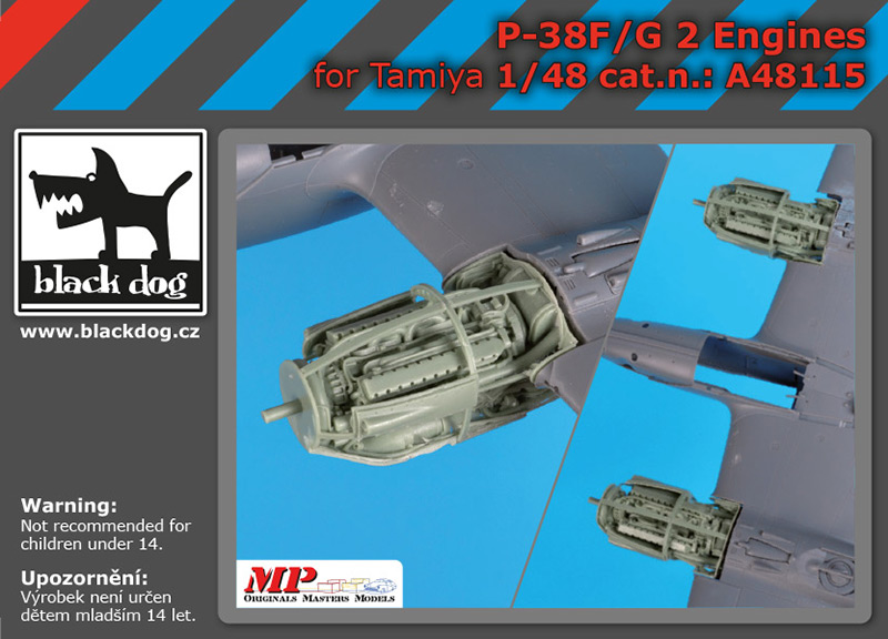 1/48 P-38 F-G engines (TAM)