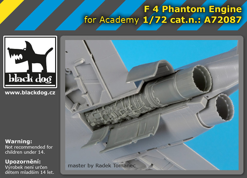1/72 F-4 Phantom Engine (ACAD)