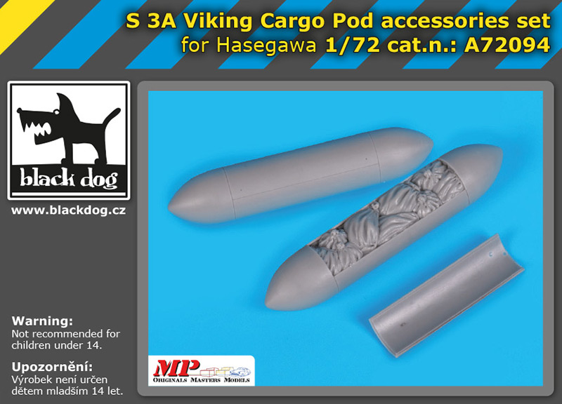 1/72 S 3A Viking cargo POD accessories set (HAS)