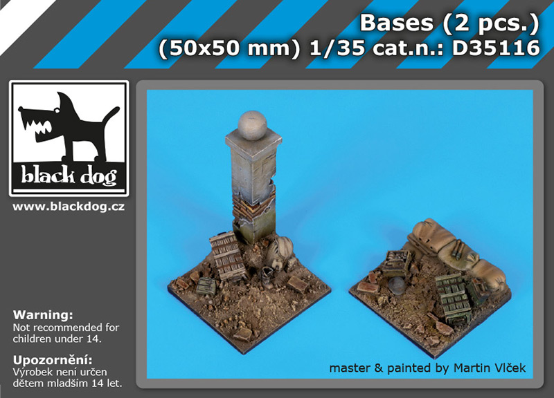 1/35 Bases - 2 pcs. (50x50 mm)