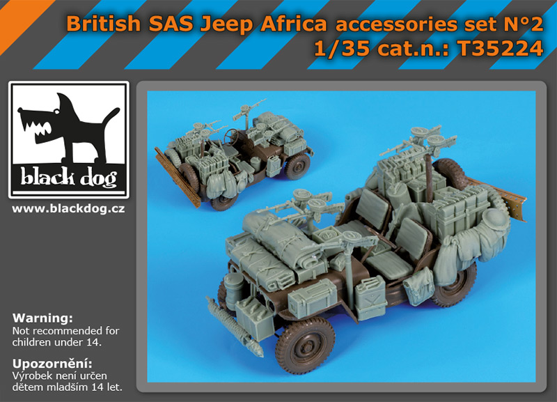 1/35 British SAS jeep Africa accessories set (TAM)