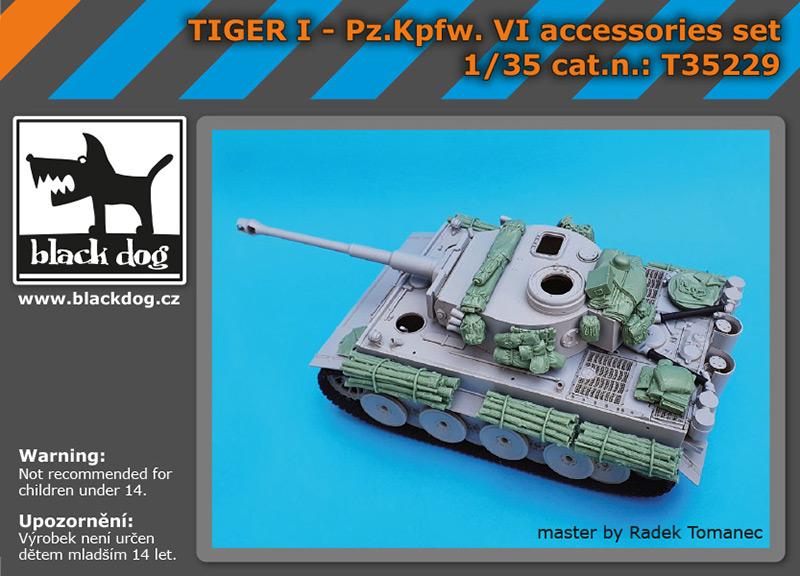 1/35 Tiger I Pz Kpfw VI accessories set (ACAD)