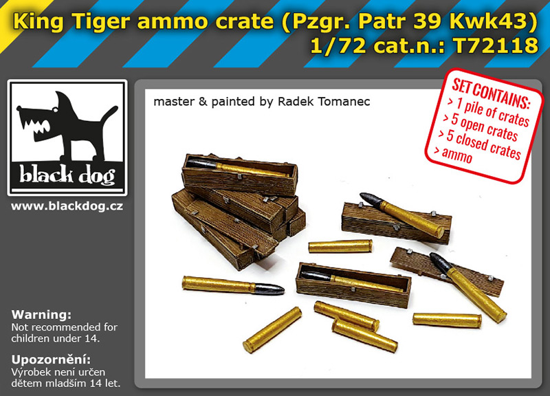 1/72 King Tiger ammo crates