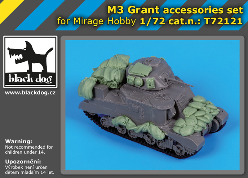 1/72 M3 Grant accessories set (MIRAGE H.)