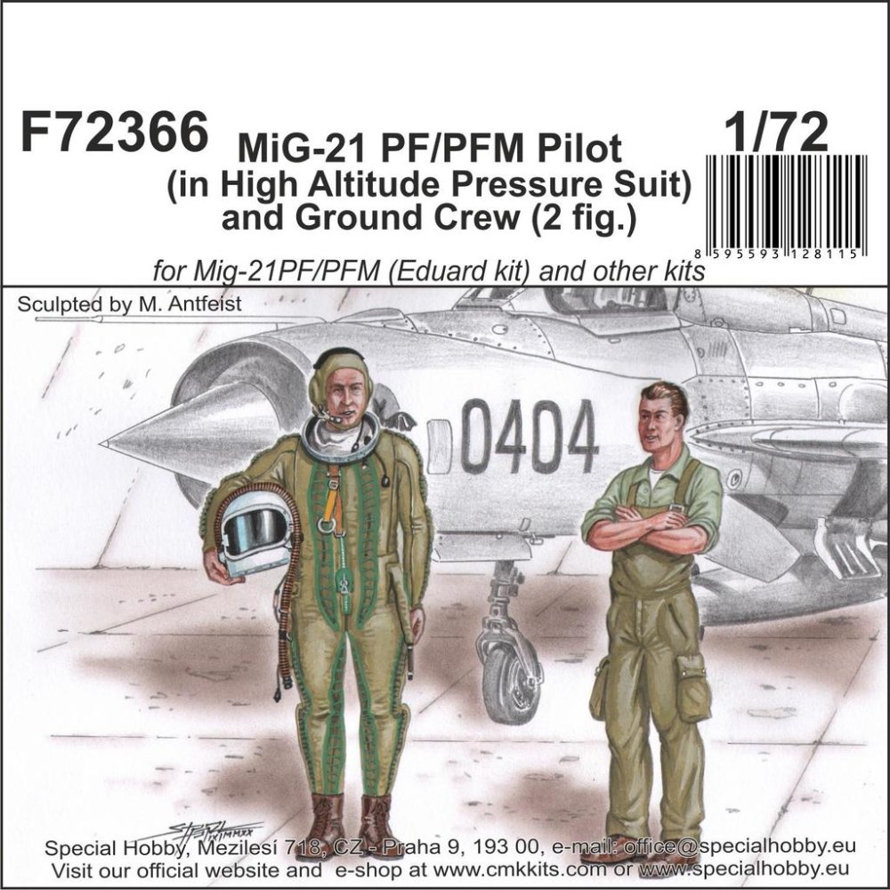 1/72 MiG-21 PF/PFM Pilot & Ground crew (2 fig.)