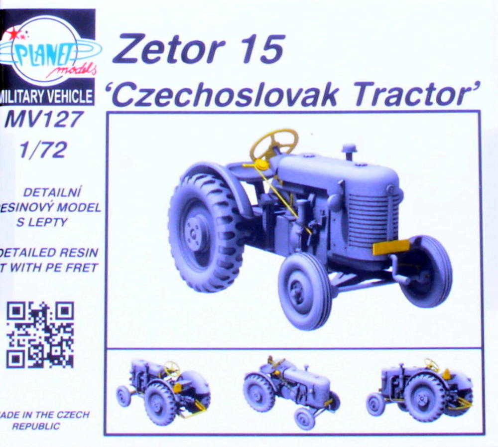 1/72 Zetor 15 'Czechoslovak Tractor' (resin kit)