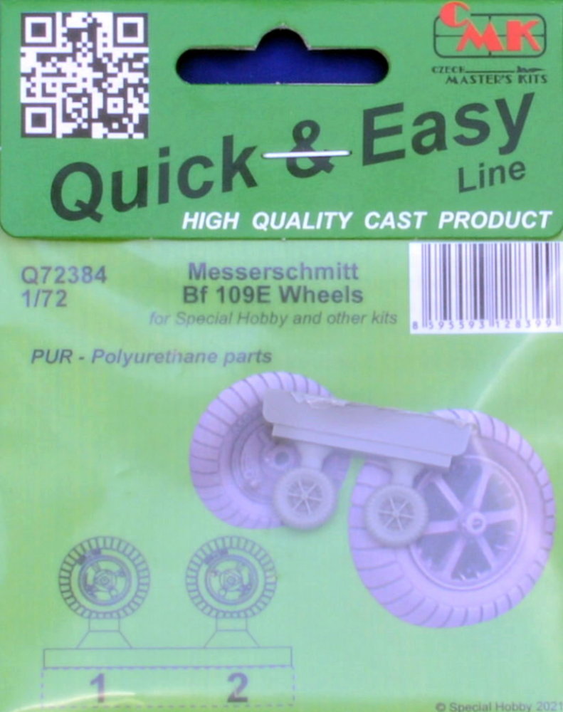 1/72 Messerschmitt Bf 109E Wheels (SP.HOBBY)