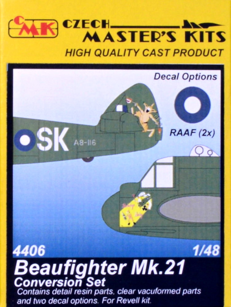 1/48 Beaufighter Mk.21 Convers. set, 2x RAAF (REV)
