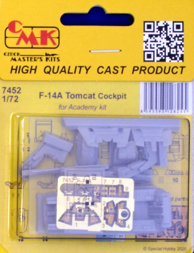 1/72 F-14A Tomcat Cockpit set (ACAD)