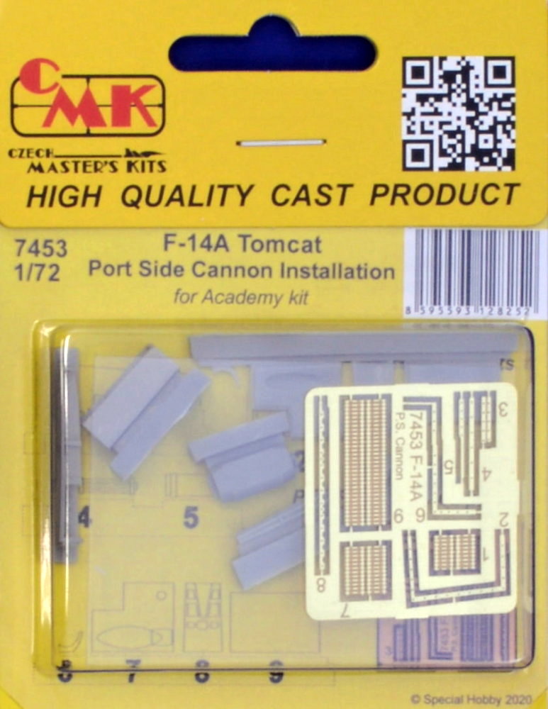 1/72 F-14A Tomcat Port Side Cannon Instal.(ACAD)
