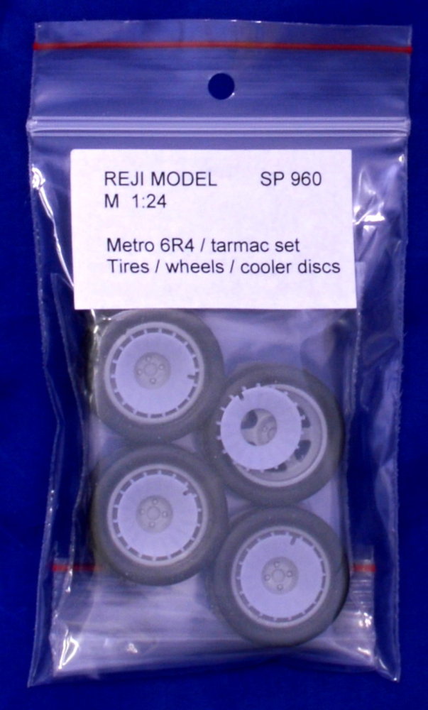 1/24 MG Metro 6R4 - wheels + tires (tarmac) 4 pcs.