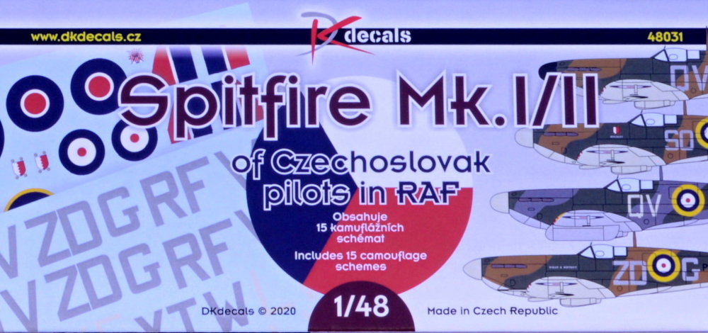 1/48 Spitfire Mk.I/II Czechoslovak pilots in RAF