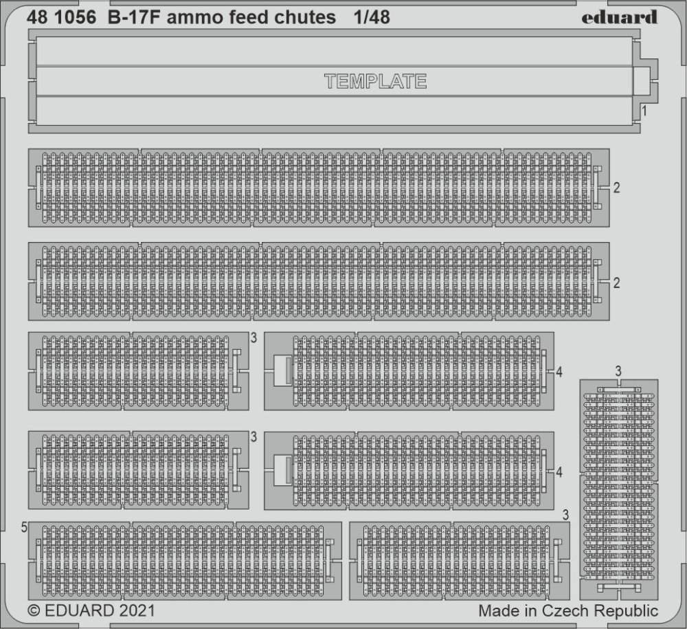 SET B-17F ammo feed chutes (HKM)