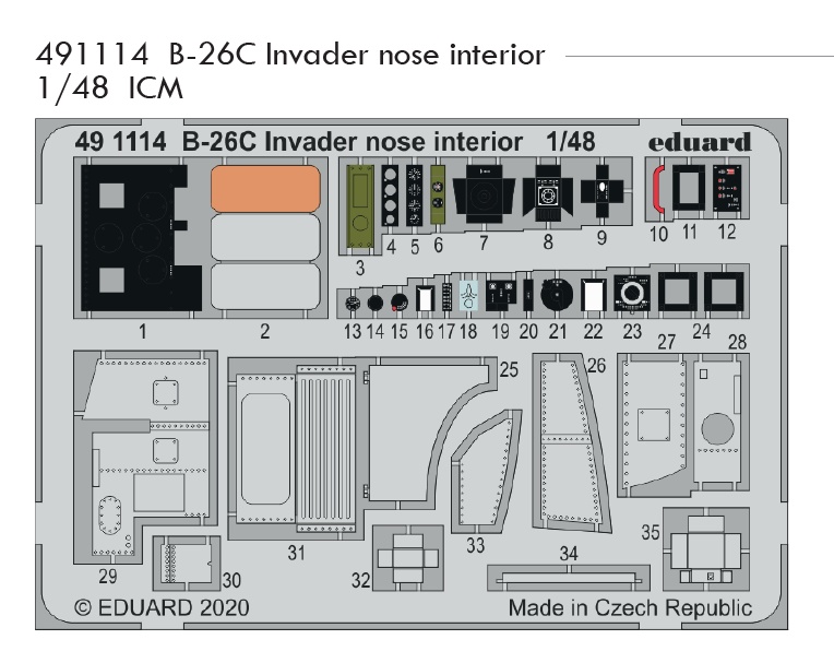 SET B-26C Invader nose interior (ICM)