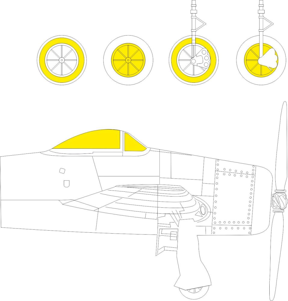 Mask 1/72 F8F-1 (HOBBYB)