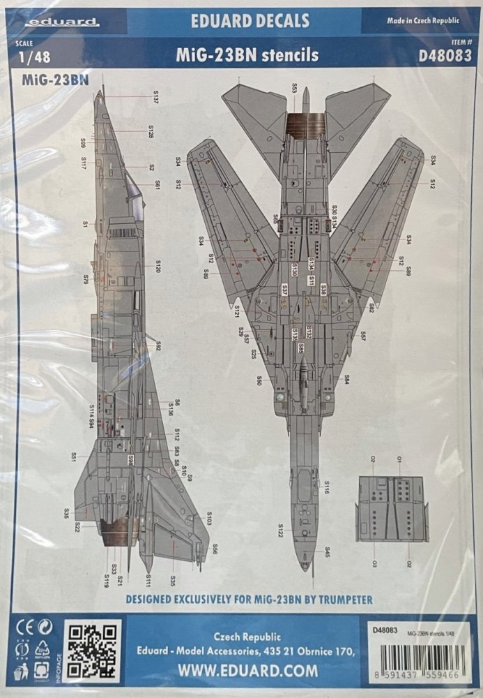 1/48 Decals MiG-23BN stencils (TRUMP)