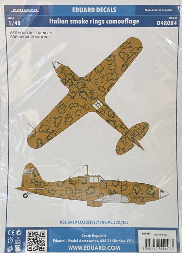 1/48 Decals Italian smoke rings camouflage