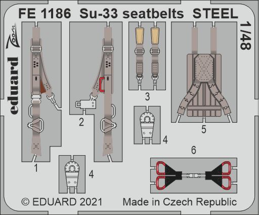 1/48 Su-33 seatbelts STEEL (MINIB.)