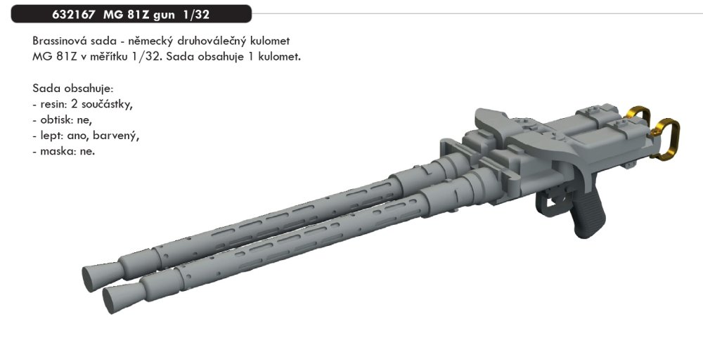 BRASSIN 1/32 MG 81Z gun