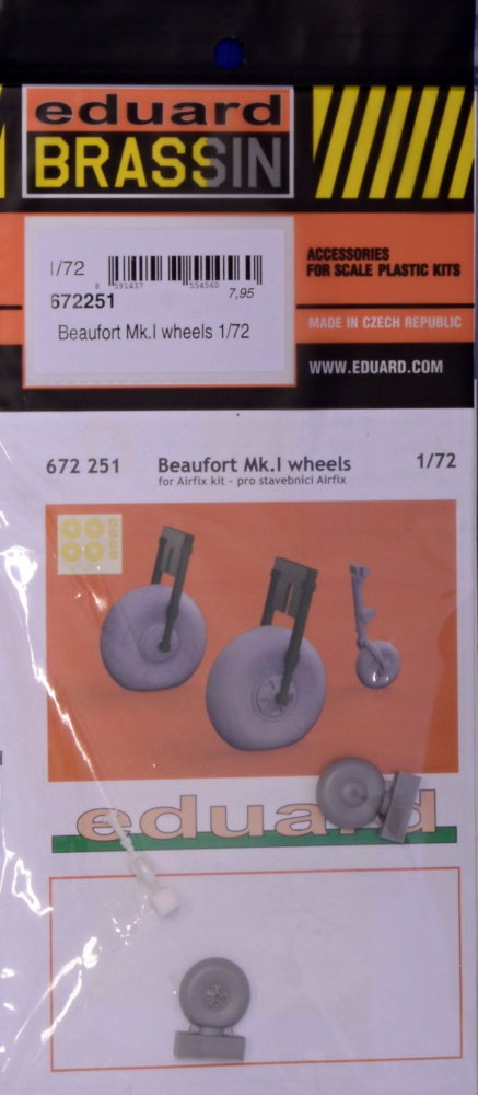 BRASSIN 1/72 Beaufort Mk.I wheels (AIRF)