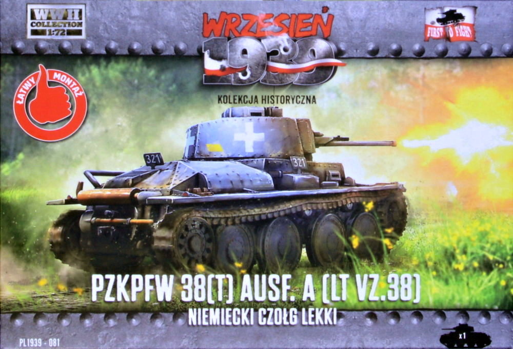 1/72 PzKpfw 38 (t) Ausf.A - German light tank 