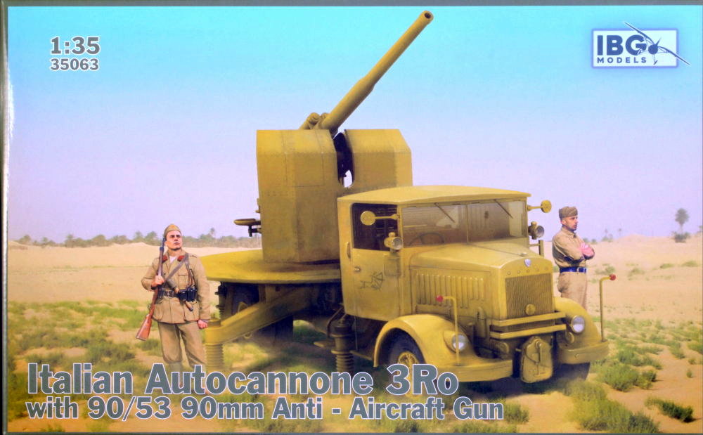 1/35 Italian Autocannone 3Ro w/ 90/53 90mm AA gun