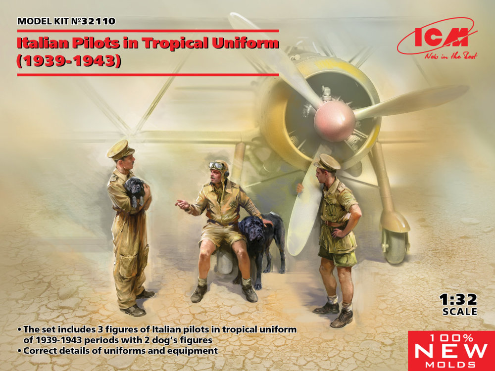 1/32 Italian Pilots in Tropical Uniform, 1939-1943