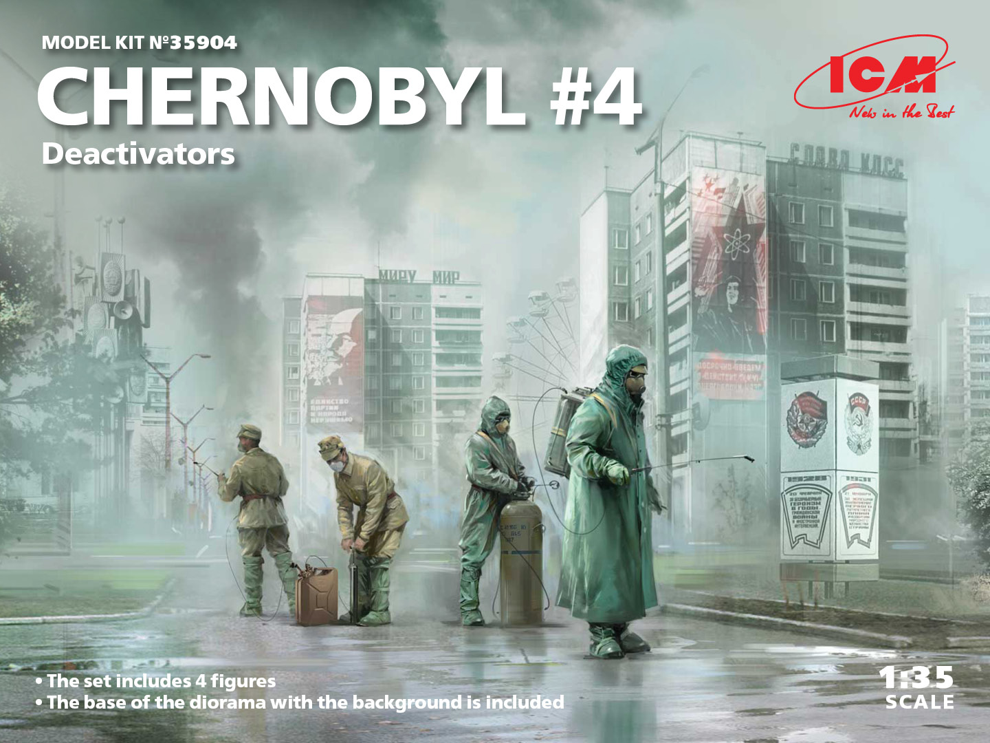 1/35 Chernobyl No.4 - Deactivators (4 fig+base)