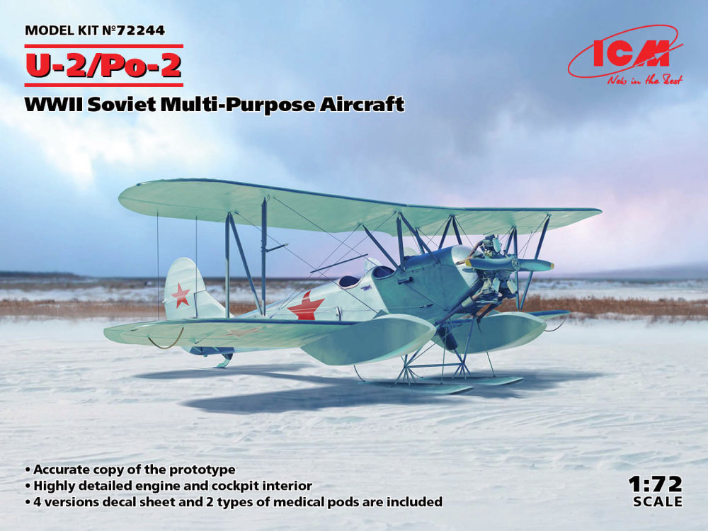 1/72 U-2/Po-2 Soviet WWII Multi-Purpose Aircraft