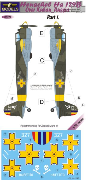 1/32 Decals Hs 129B over Kuban/Russia Pt.1