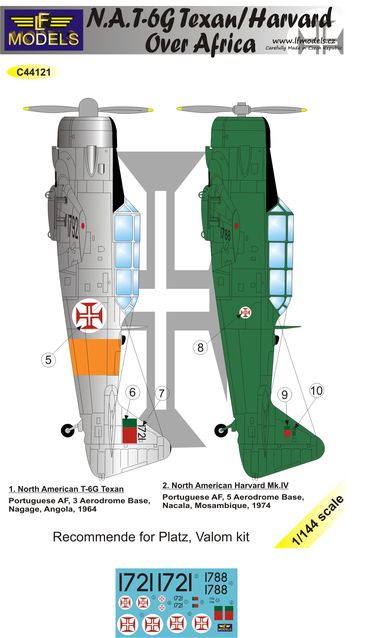 1/144 Decals T-6G Texan/Harvard o. Africa (PLATZ)