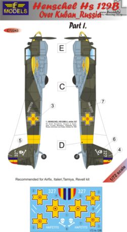 1/72 Decals Hs 129B over Kuban/Russia Pt.1