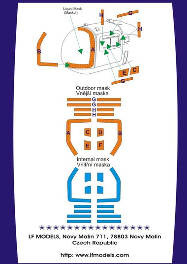 1/144 Canopy mask Bell 47J/Agusta-Bell 47J