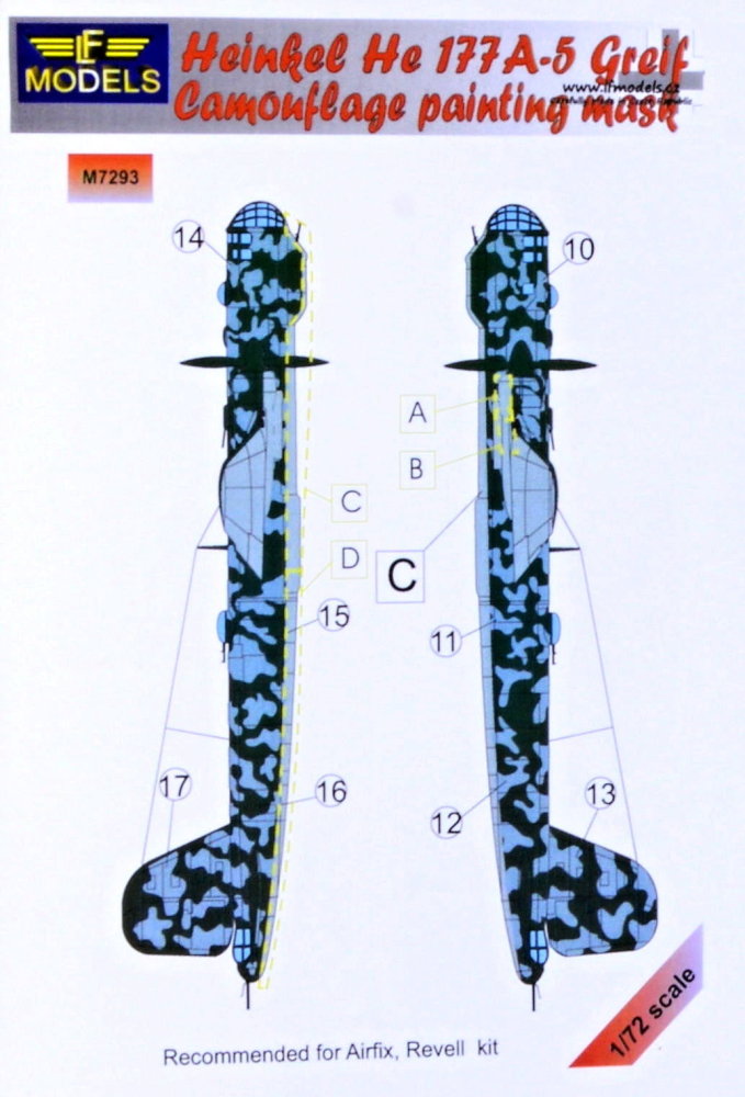 1/72 Mask Heinkel He 177A-5 Greif Camoufl.painting