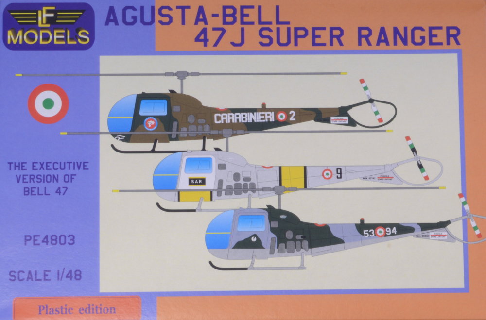1/48 Agusta-Bell 47J Super Ranger (3x Ital.camo)