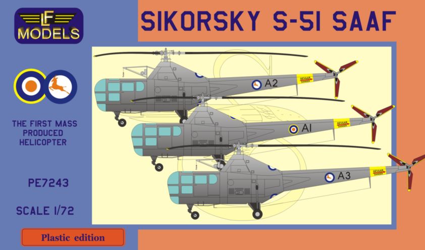 1/72 Sikorsky S-51 SAAF (3x camo)