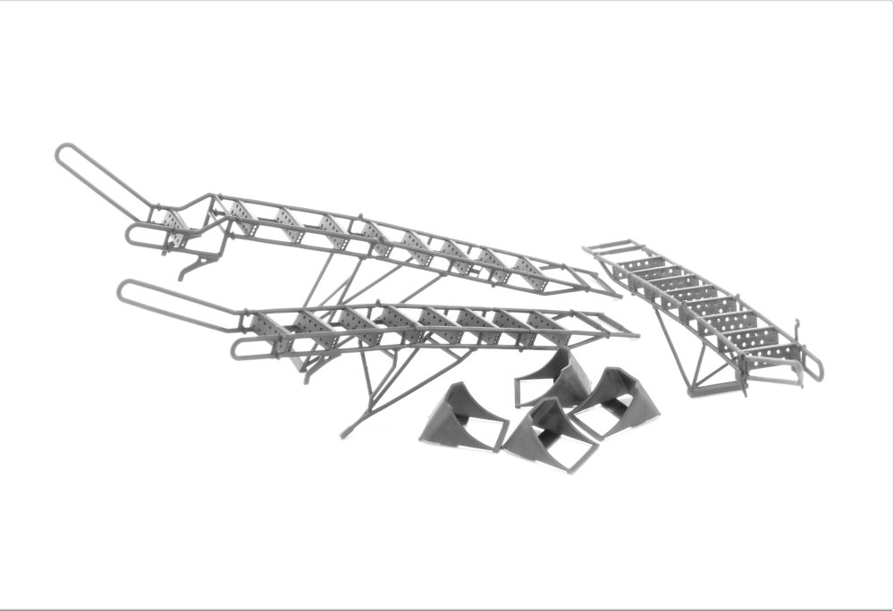 1/48 Su-27UB early Ladder+Chocks Set+Serv.Ladder