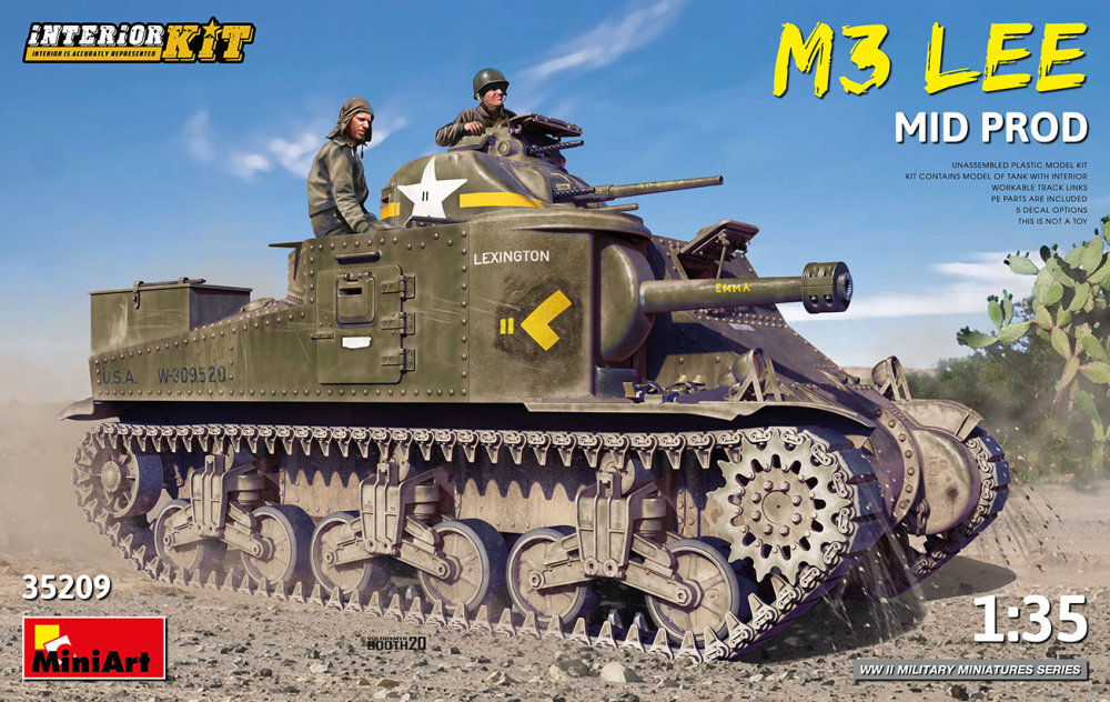 1/35 M3 Lee Mid.Production w/ Interior Kit