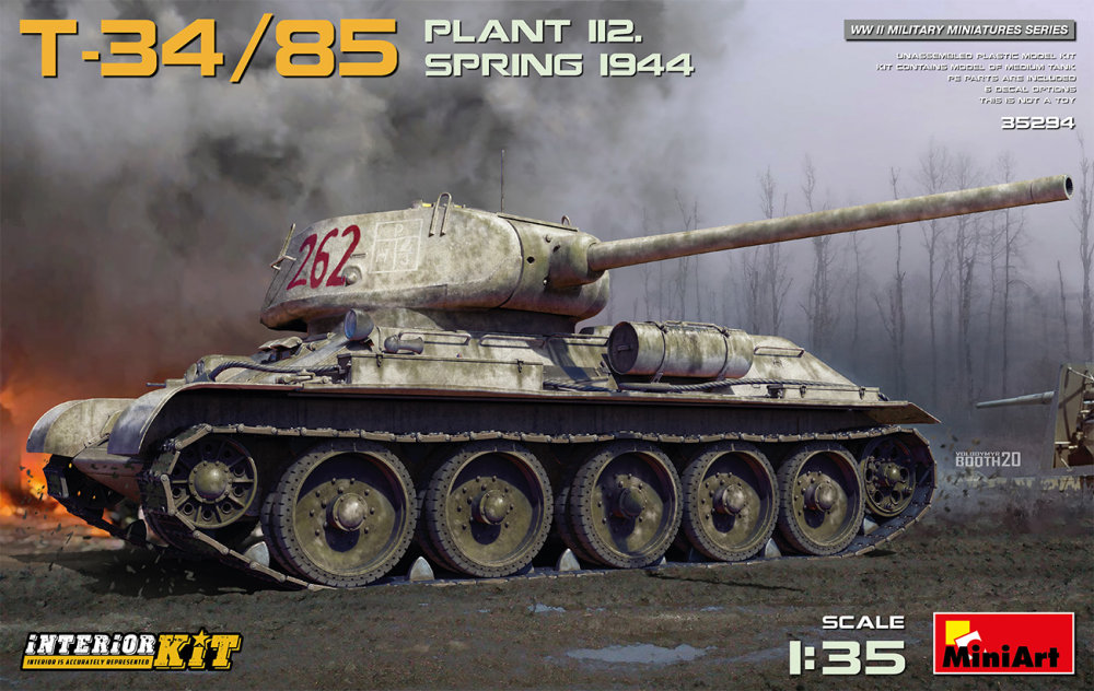 1/35 T-34-85 Plant 112, Spring 1944 w/Interior Kit