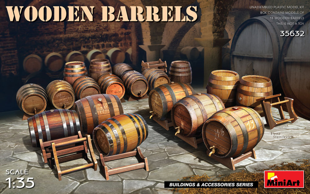 1/35 Wooden Barrels (18 pcs.)