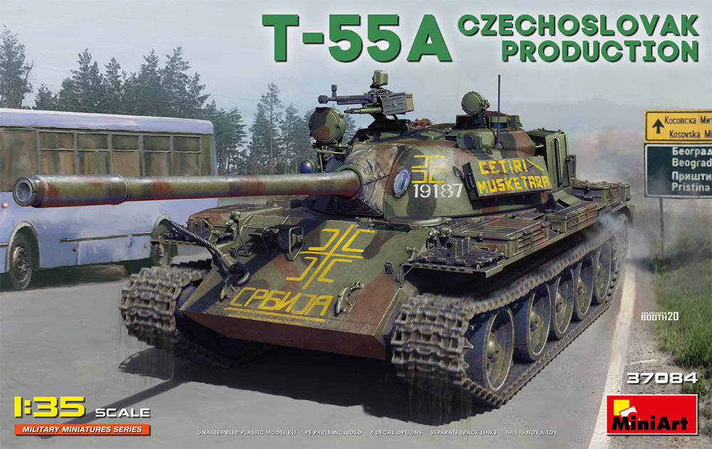 1/35 T-55A Czechoslovak Production (4x camo)
